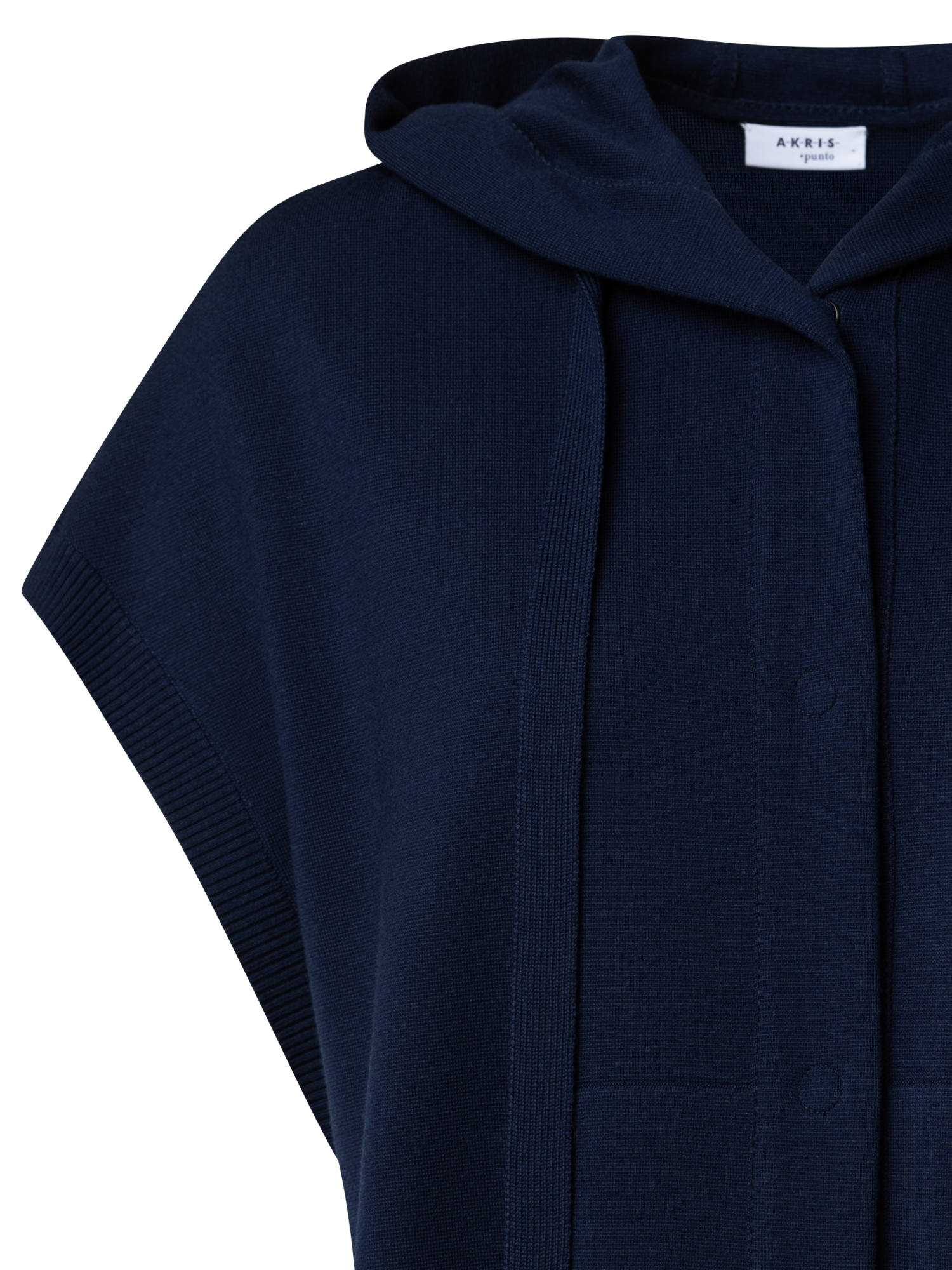 Designer Merino Wool Cardigan with Hood