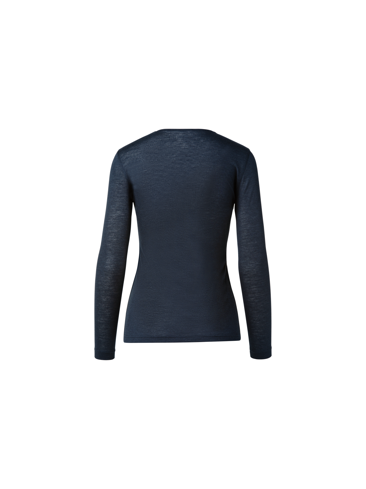 Designer Cashmere Silk Shirt - navy - blue