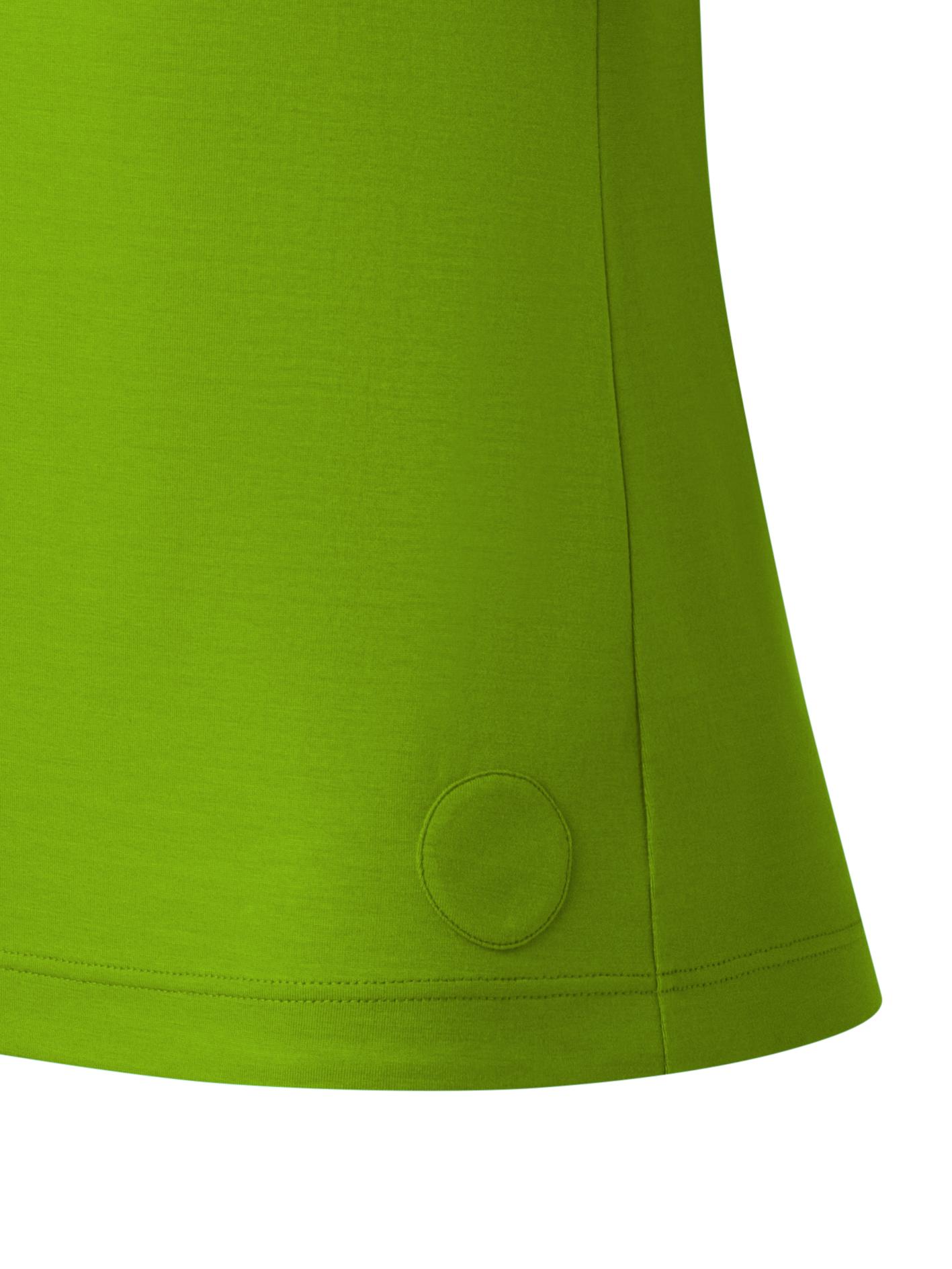 Designer Square Neck T-Shirt in Modal - green