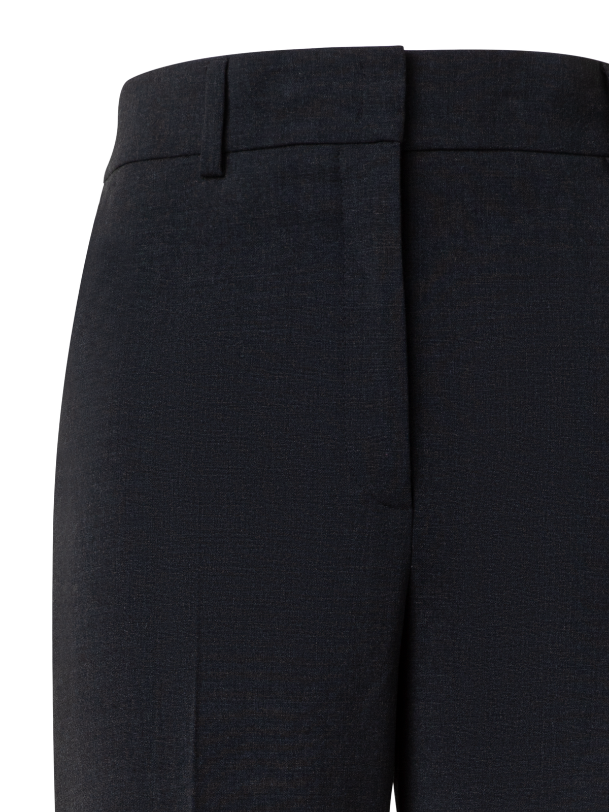 Designer Wide Straight Wool Stretch Double-Face Pants - neutral - grey