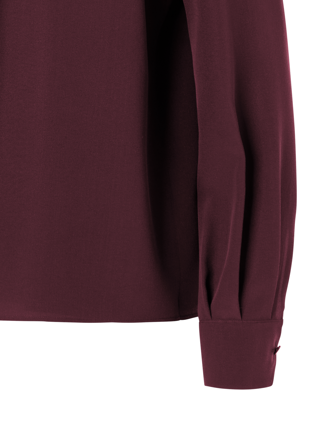 Designer Silk Blouse with Asymmetric Overlayer - red