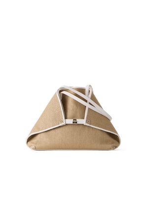 Designer Ai Medium Shoulder Tote Bag - beige
