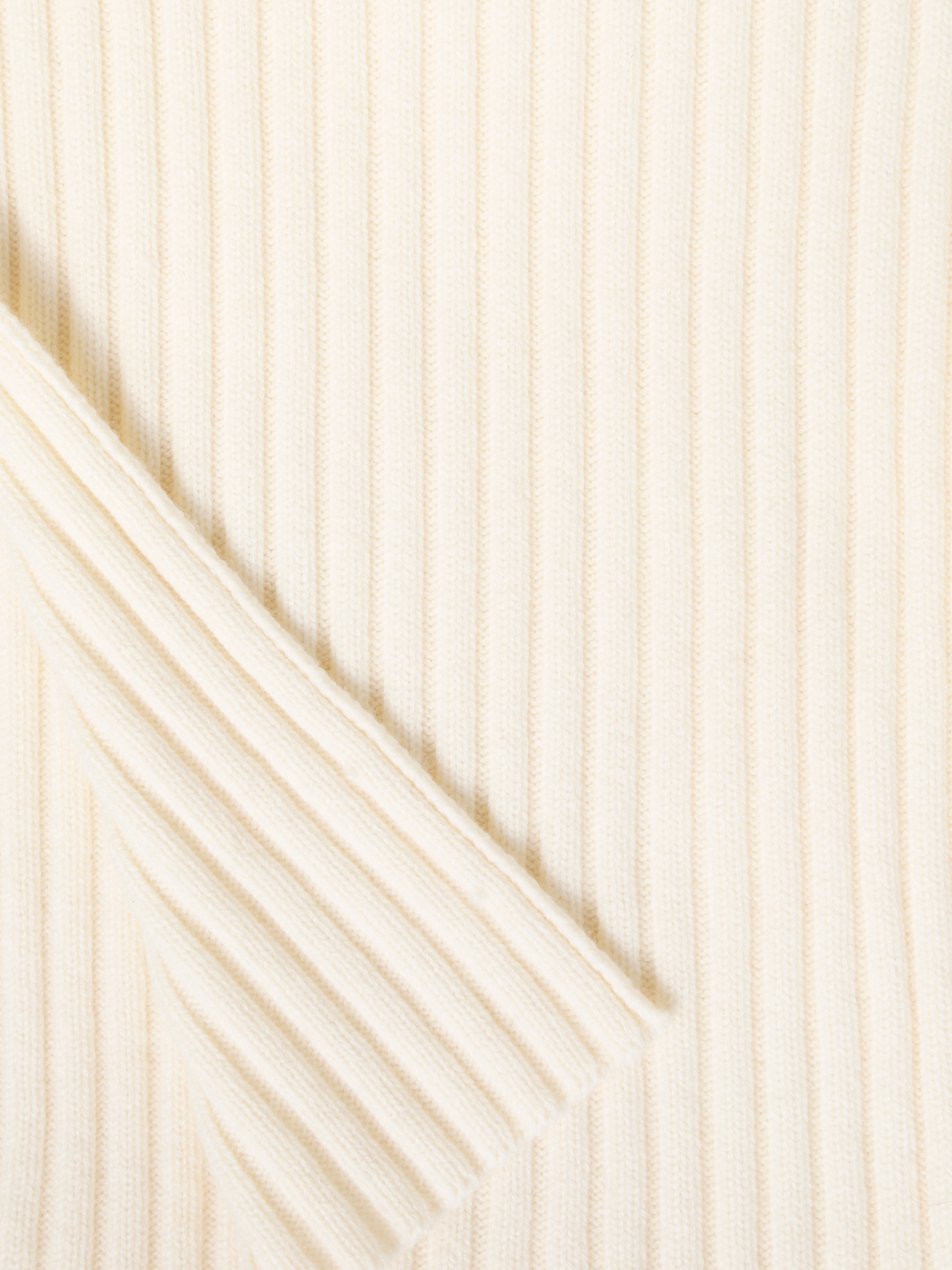 Designer Wool Cashmere Scarf - white