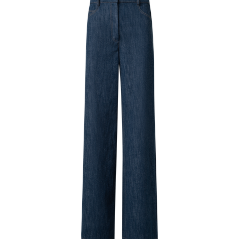 Wide Cotton Wool Denim Pants