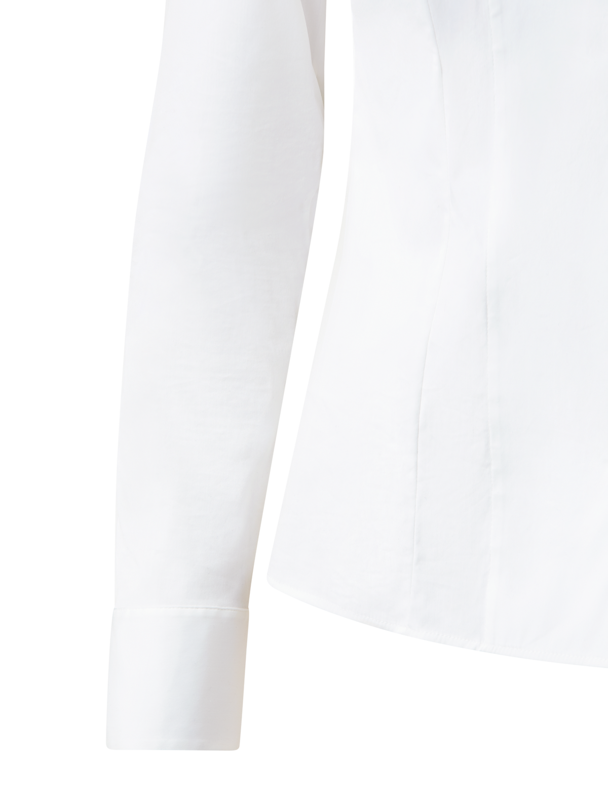Designer Cotton Stretch Blouse - white