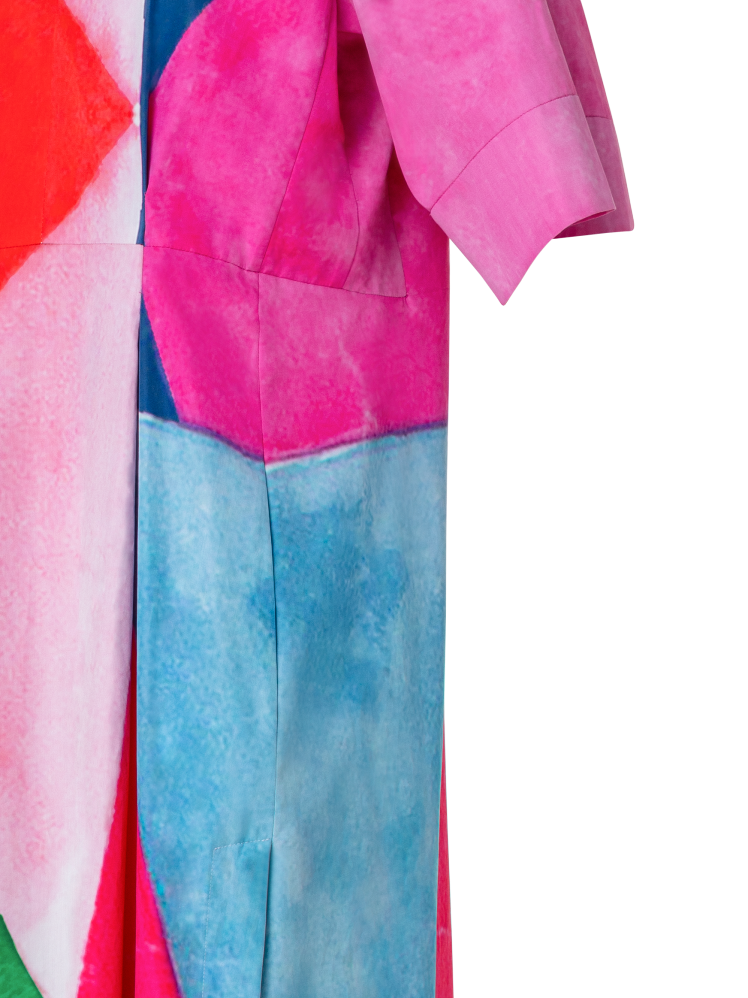 Designer コットンポプリン・ドレス - multicolor