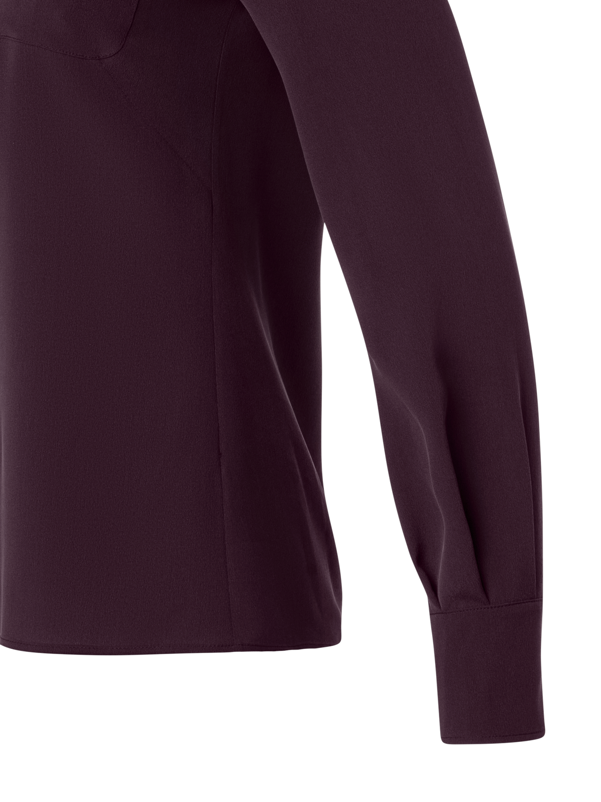 Designer Silk Crêpe Blouse - purple