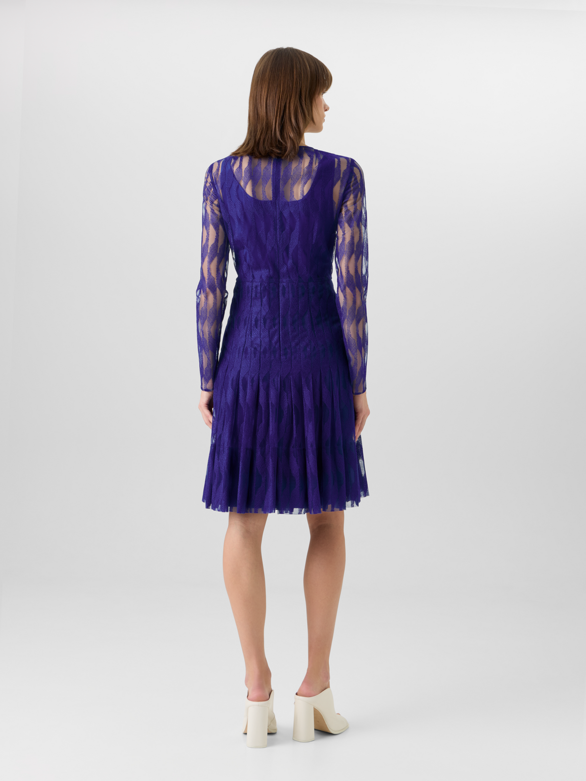 Designer Long-Sleeve High Plains Dress - purple #editorial