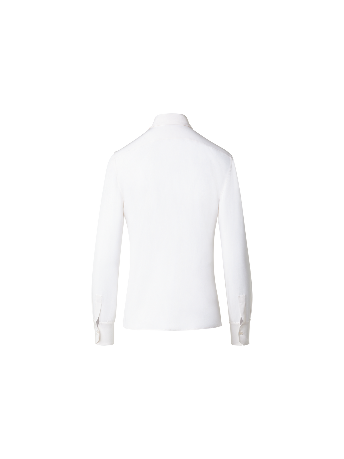 Designer Silk Crêpe Blouse - ecru - white