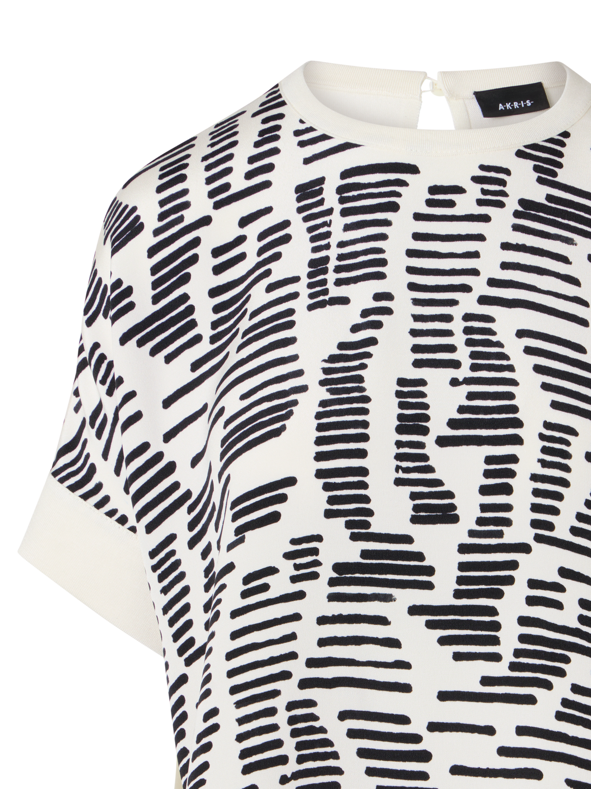 Designer Oversized Dance Movements Knit Tunic - ecru