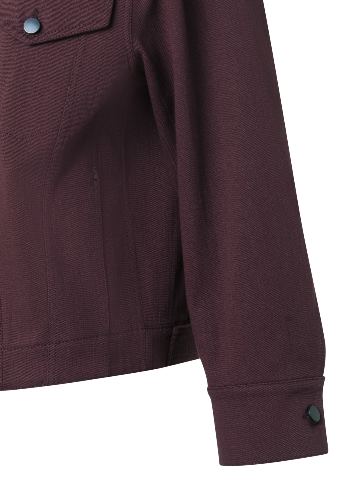 Designer Oversized Cotton Denim Jacket - purple - red