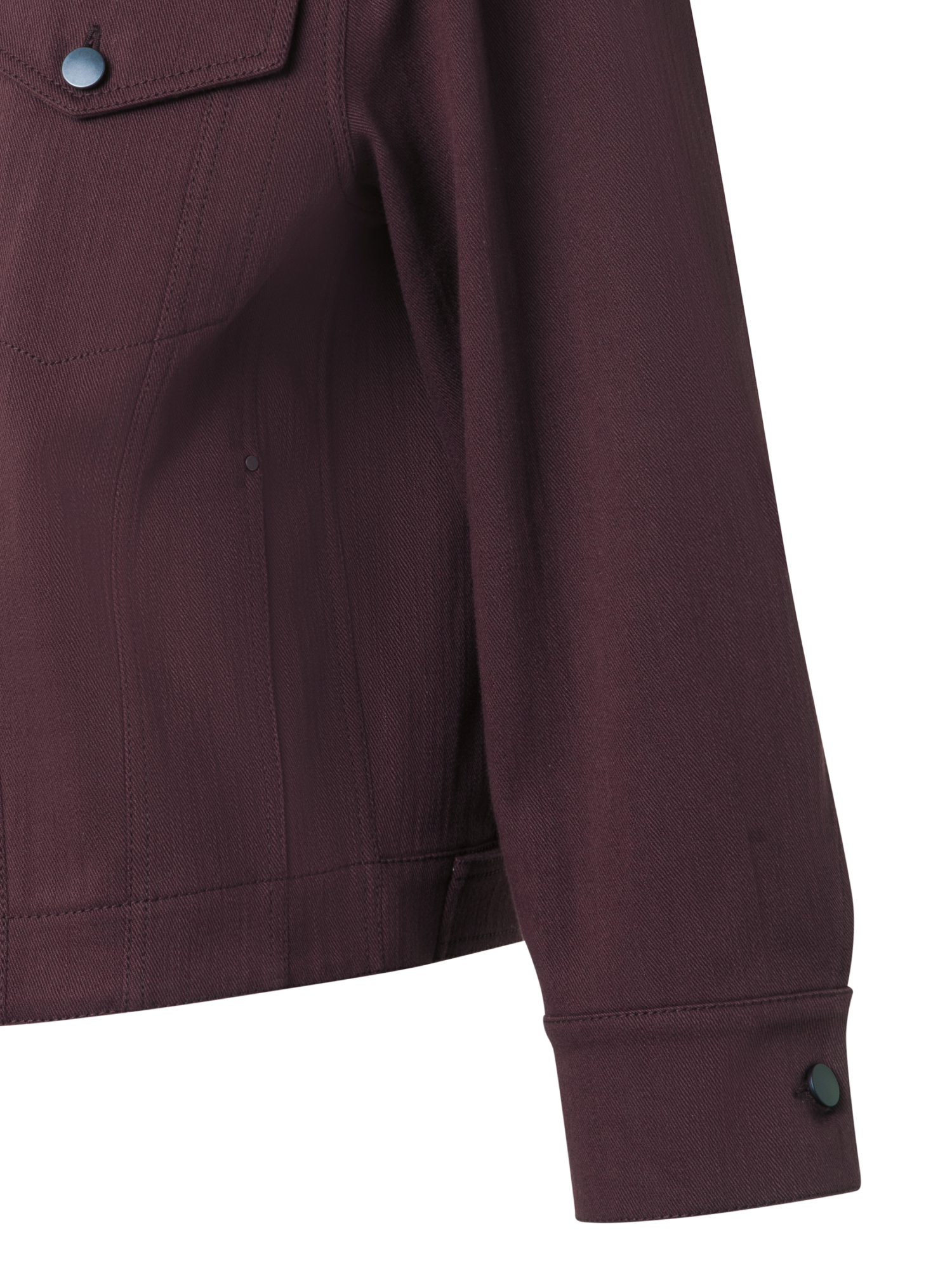 Designer Oversized Cotton Denim Jacket - purple - red