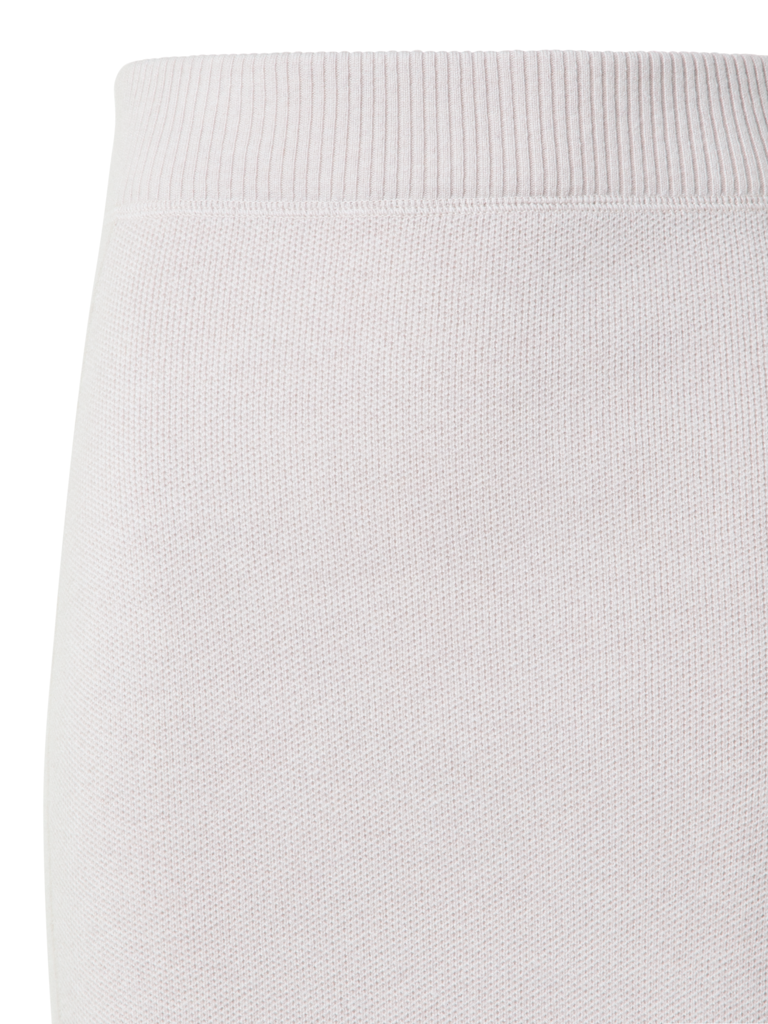 Designer Short Knit Skirt in Pure Cashmere - neutral - grey - beige