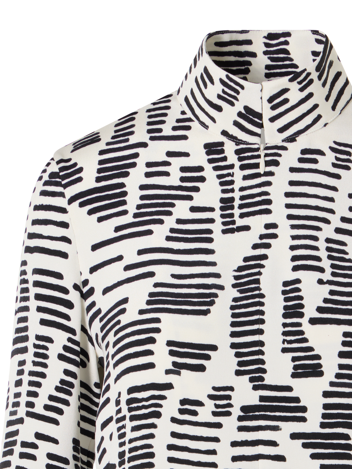 Designer Long-Sleeve Dance Movement Tunic Blouse - multicolor