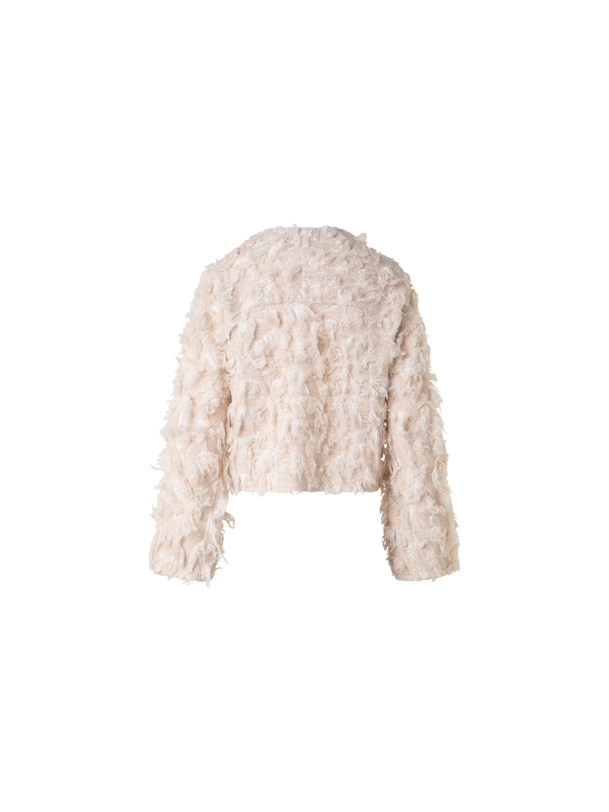 Designer Short Jacket in 3D Jacquard - neutral - beige