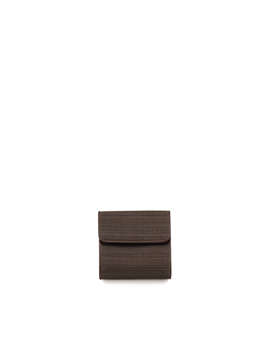Designer Small Flap Over Wallet in Horsehair, 10.3 x 9.5 x2.3 cm