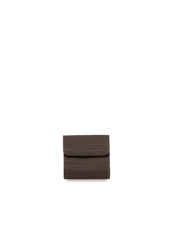 Designer Small Flap Over Wallet in Horsehair, 10.3 x 9.5 x2.3 cm