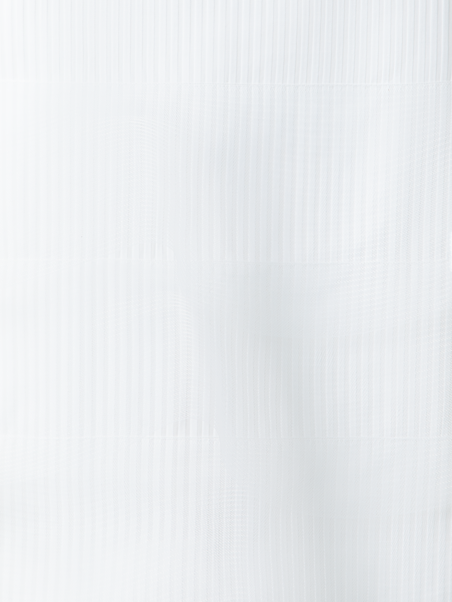 Designer Short Pencil Skirt with Tulle Waves - neutral - white