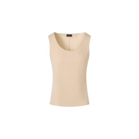 Sleeveless Silk Georgette Tank Top