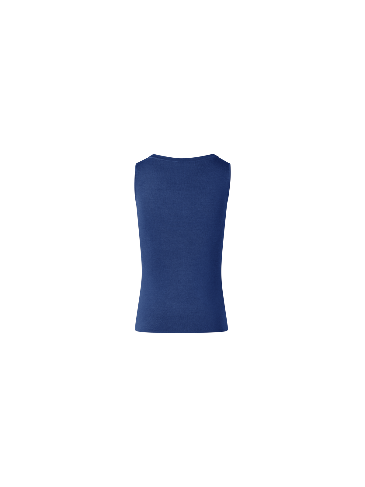 Designer Silk Knit Tank Top - navy - blue