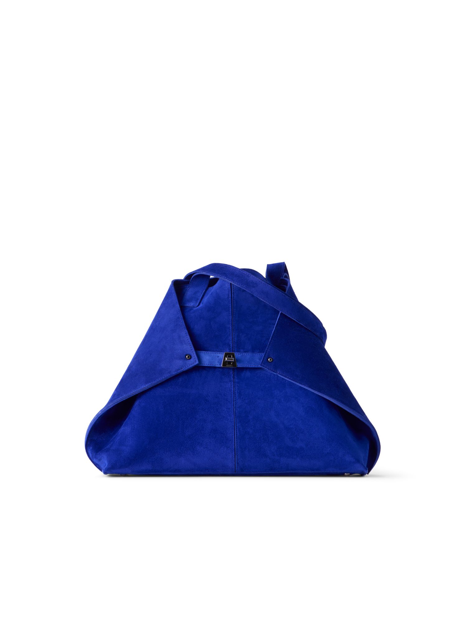 Designer Ai Medium Shoulder Tote Bag - blue