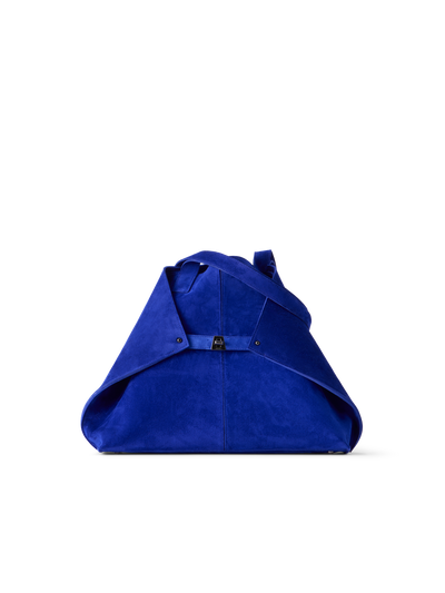 Designer Ai Medium Shoulder Tote Bag - blue
