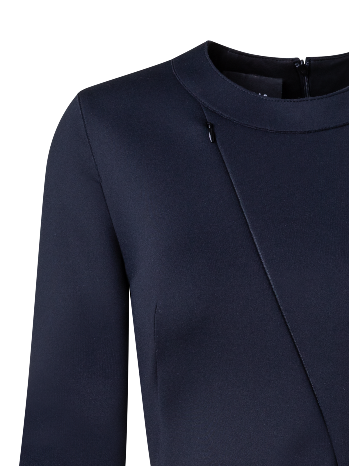 Designer Techno Neoprene Dress - black