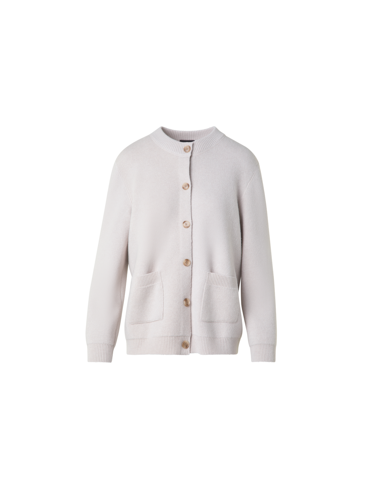 Designer Pure Cashmere Relaxed Cardigan - neutral - grey - beige