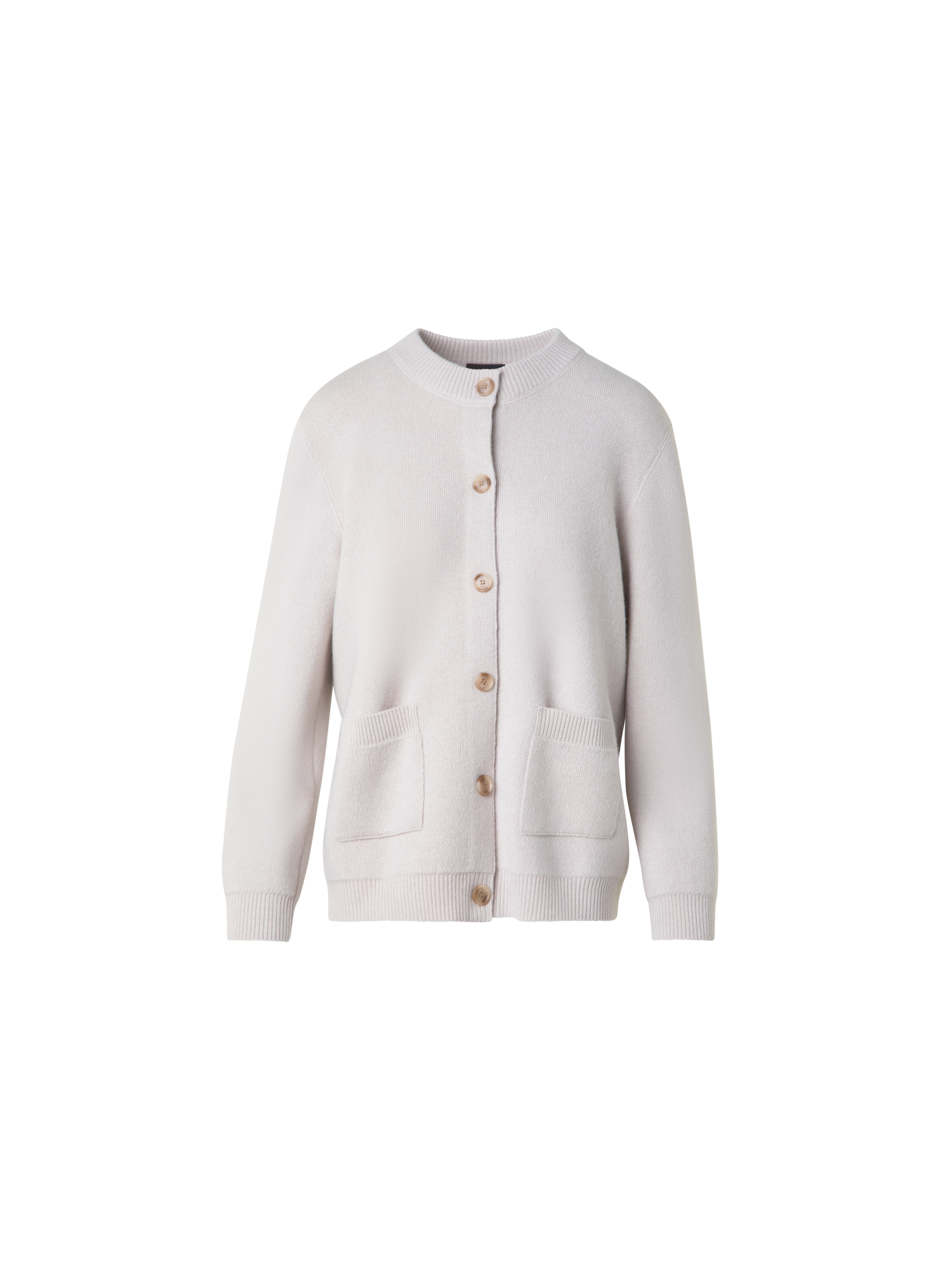 Designer Pure Cashmere Relaxed Cardigan - neutral - grey - beige