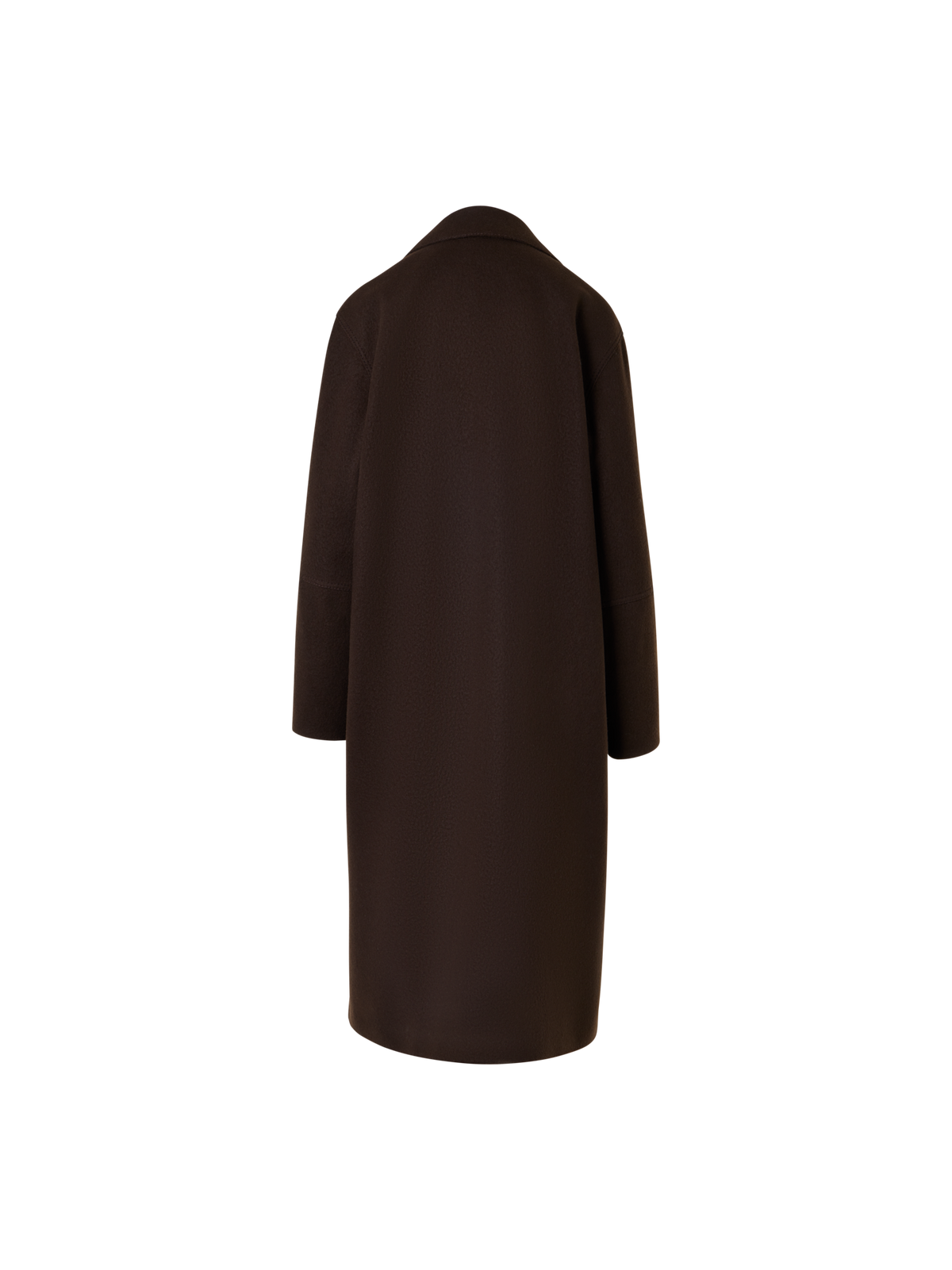 Designer Heavy Taglio Vivo Long Car Coat - brown