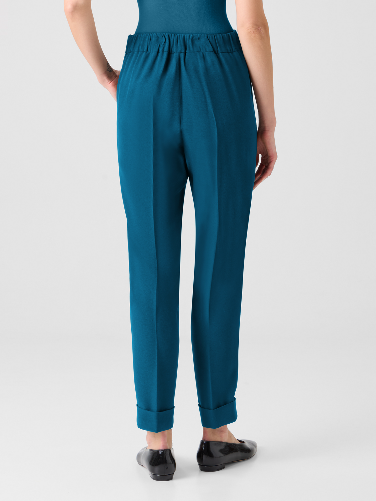 Designer Chris Tapered Pants with Elastic Waist - green #editorial