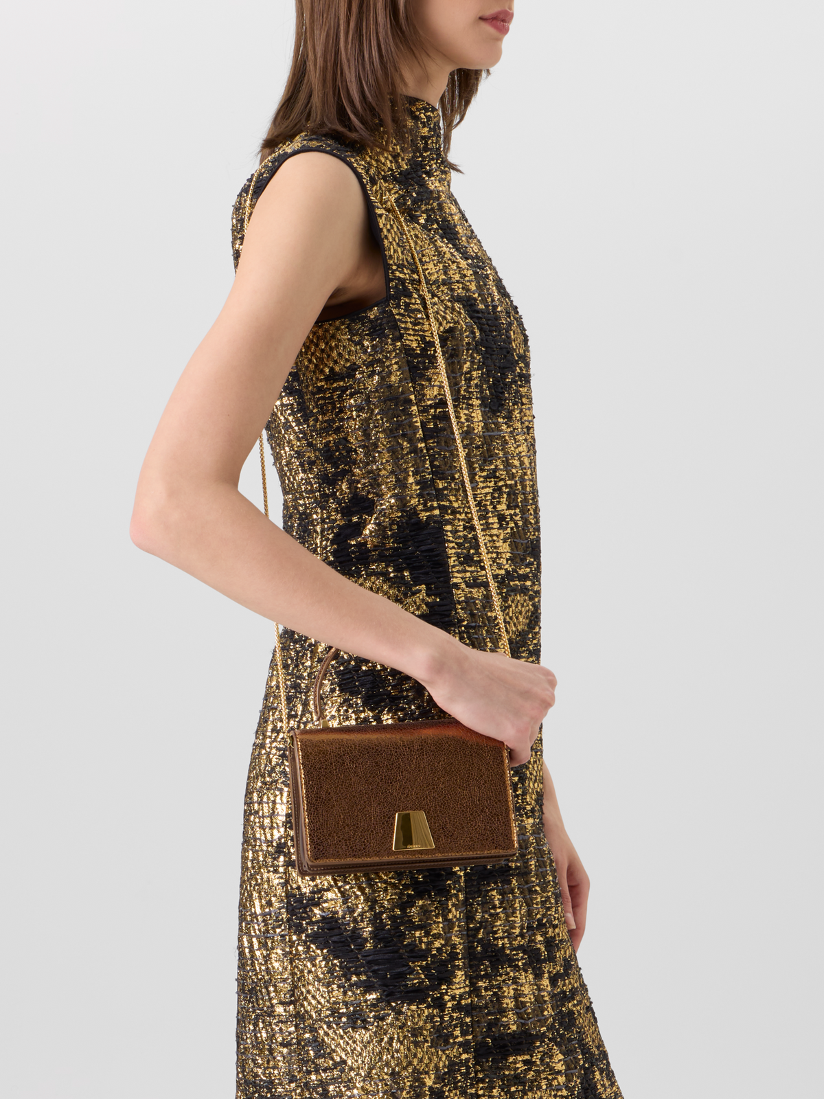 Designer Alice Mini Top Handle Bag - gold 