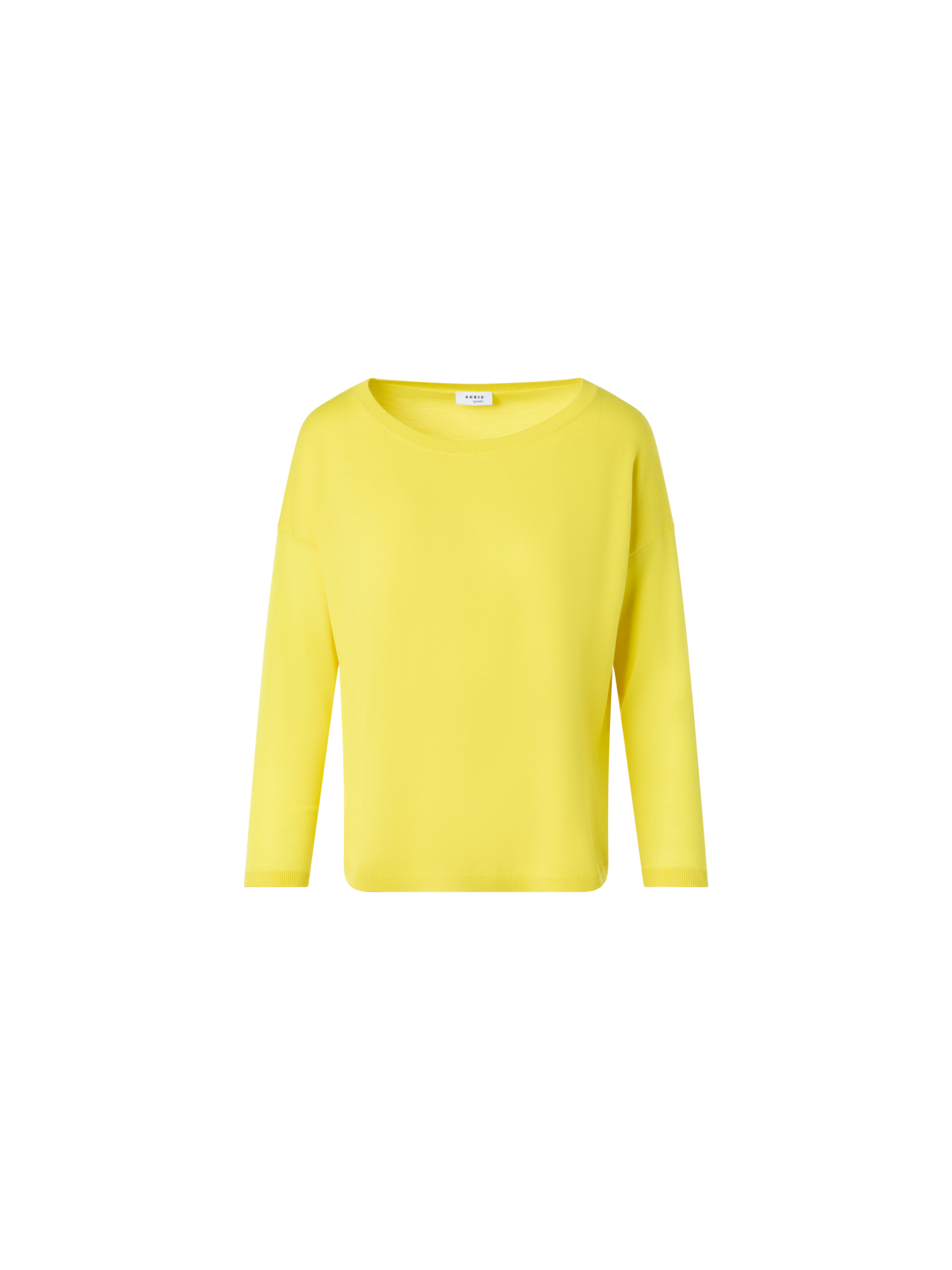 Designer Fine Merino Wool Signature Knit Sweater - yellow