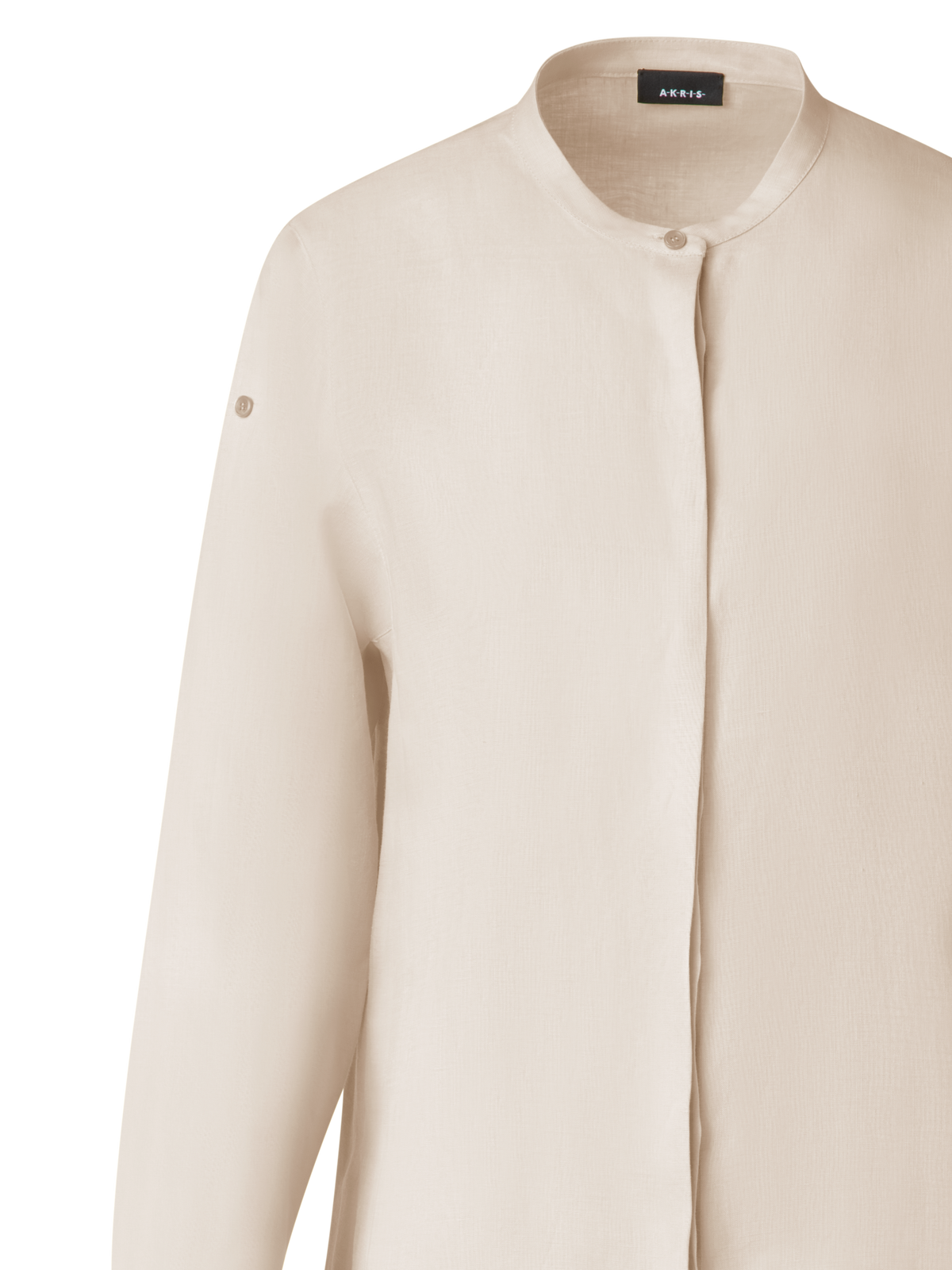 Designer Oversized Tunic Blouse in Linen - neutral - pastel - beige