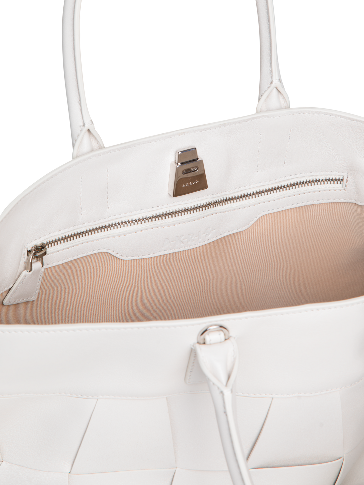 Designer Ai Small Top Handle Tote - ecru - white - neutral