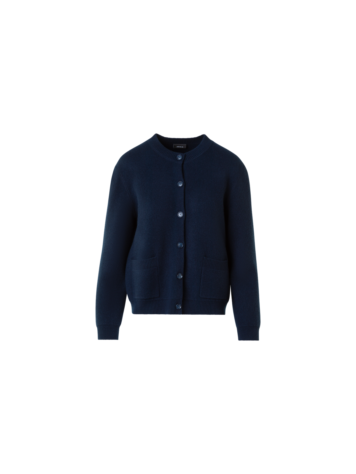 Designer Pure Cashmere Relaxed Cardigan - neutral - navy - blue