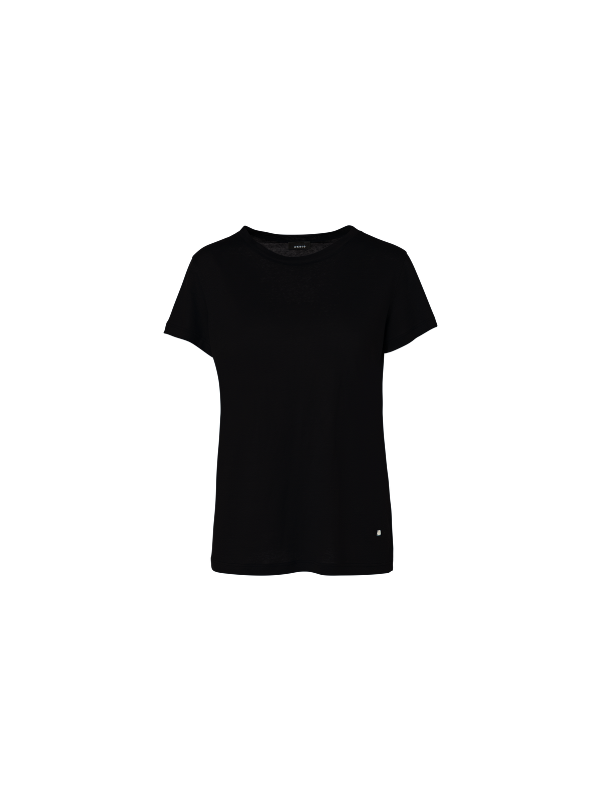 Designer Linen Jersey T-Shirt - black