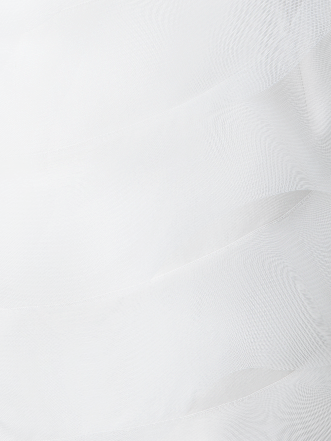 Designer Cotton Silk Cocktail Dress with Waves - ecru - white