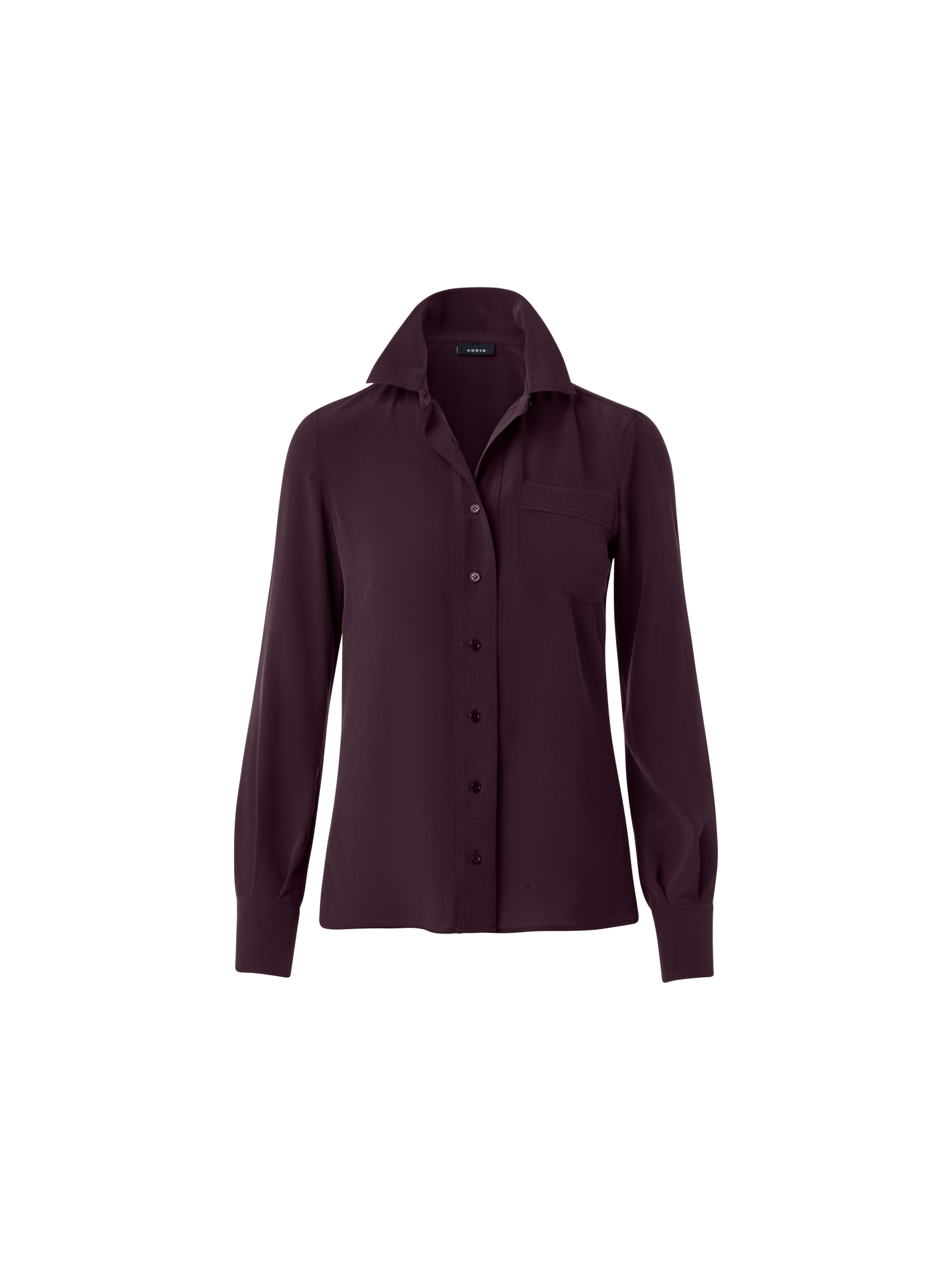 Designer Silk Crêpe Blouse - purple