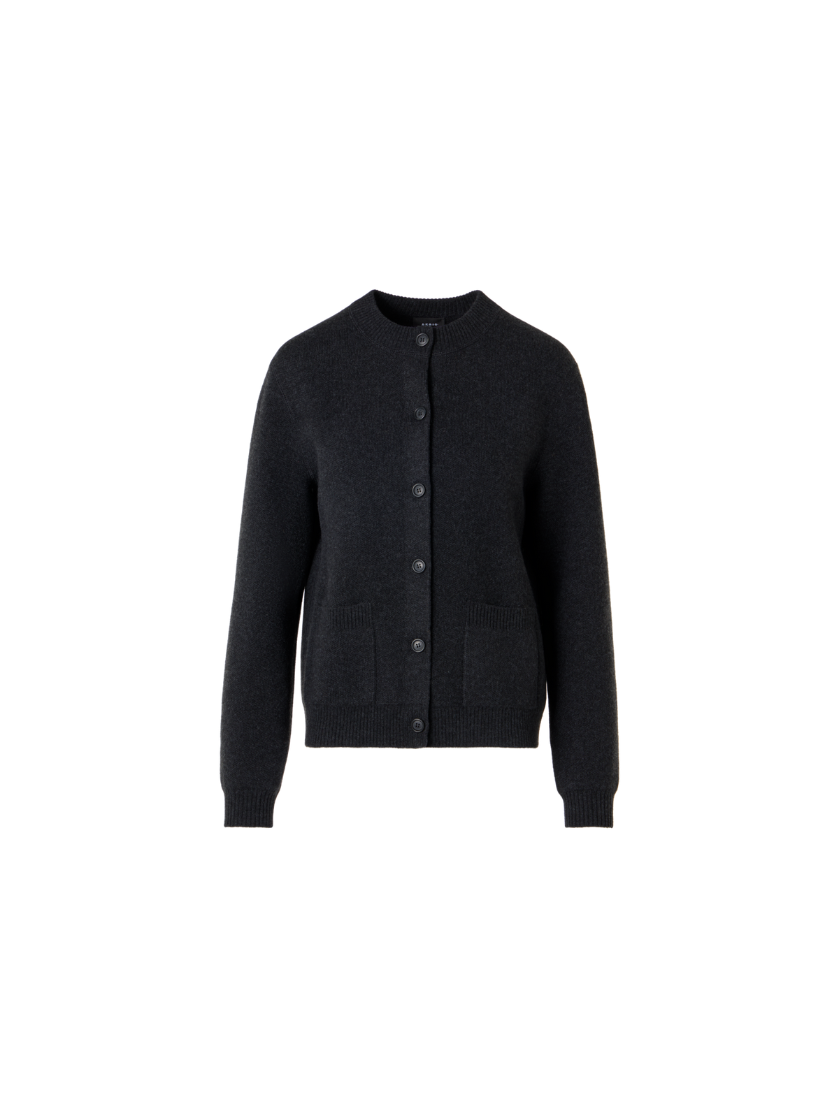Designer Boxy Cashmere Piqué Cardigan - grey