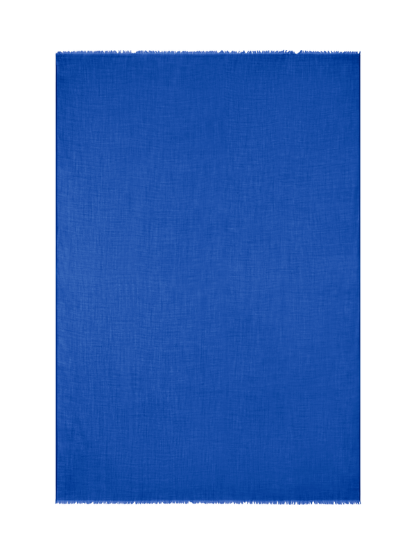 Designer Cashmere Silk Scarf - blue