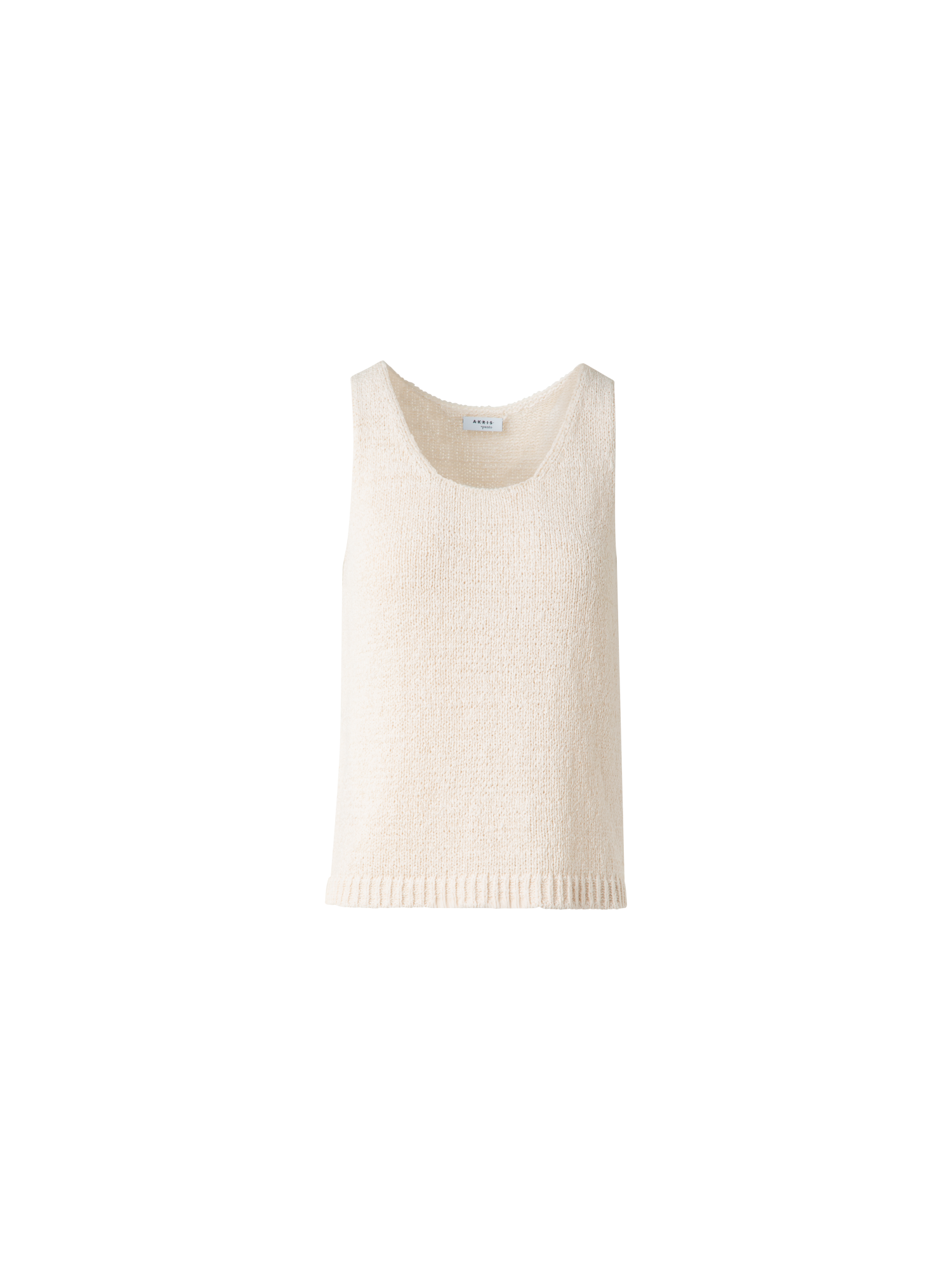 Designer Chunky Knit Tank Top - neutral - pastel - beige