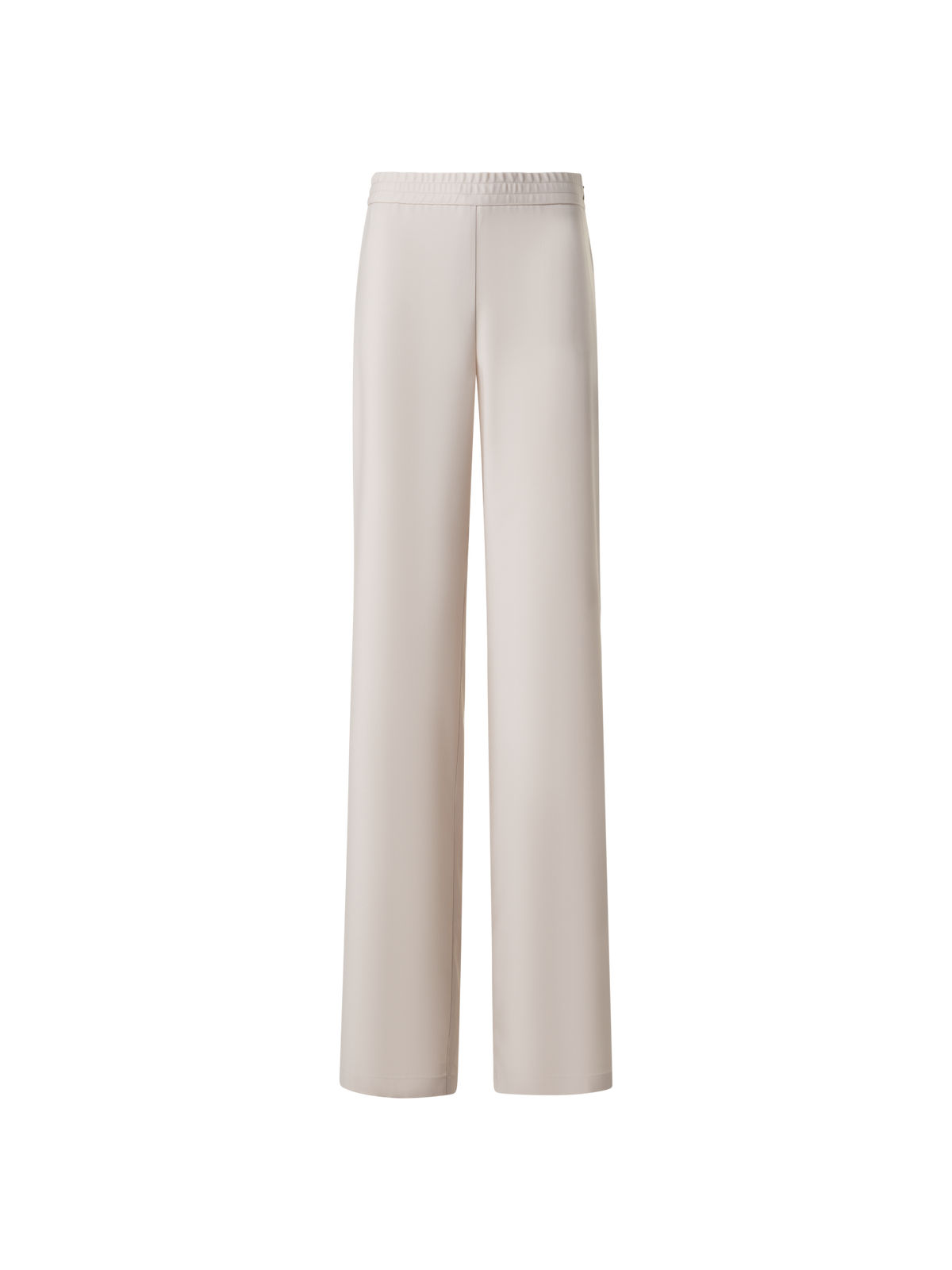 Designer Relaxed Straight Cool Wool Pants - neutral - pastel - beige