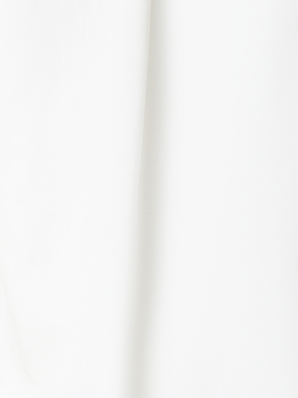 Designer Cropped Washed Linen Blouse - neutral - ecru - white