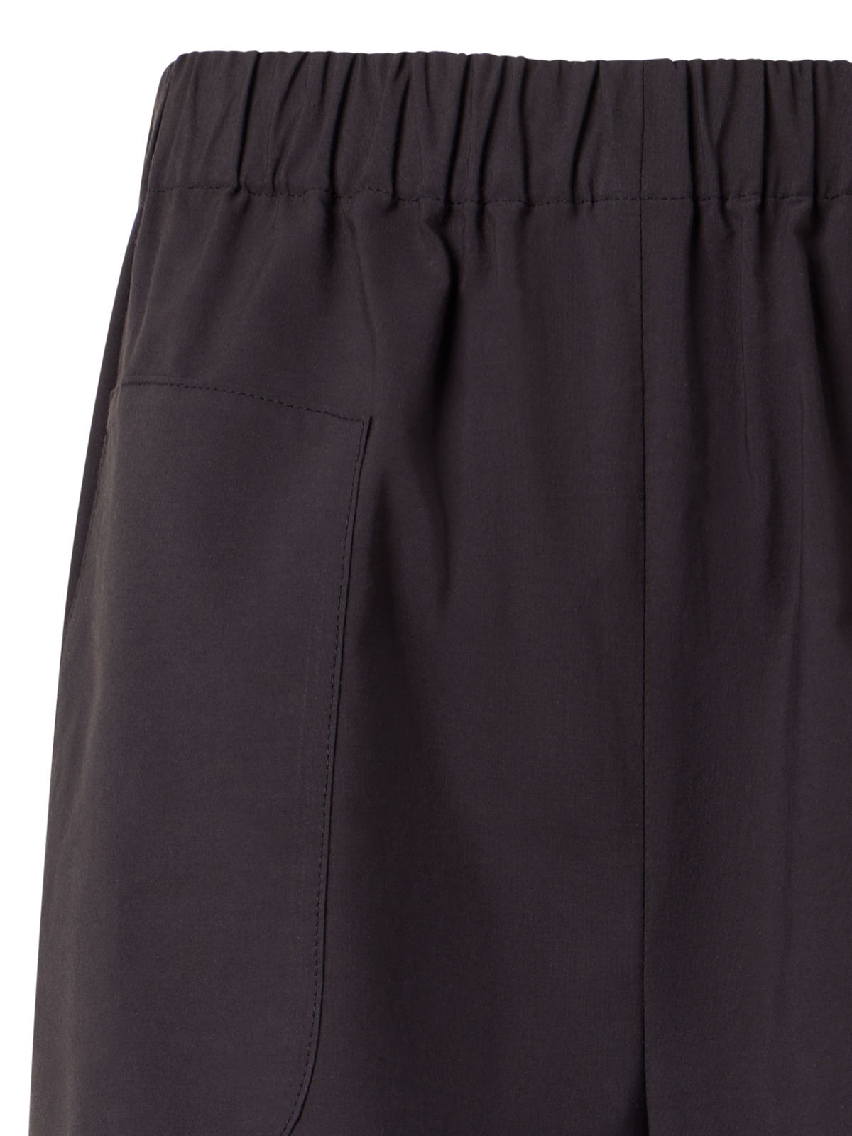 Designer Wide-Leg Pants Frey in Cotton Poplin - black