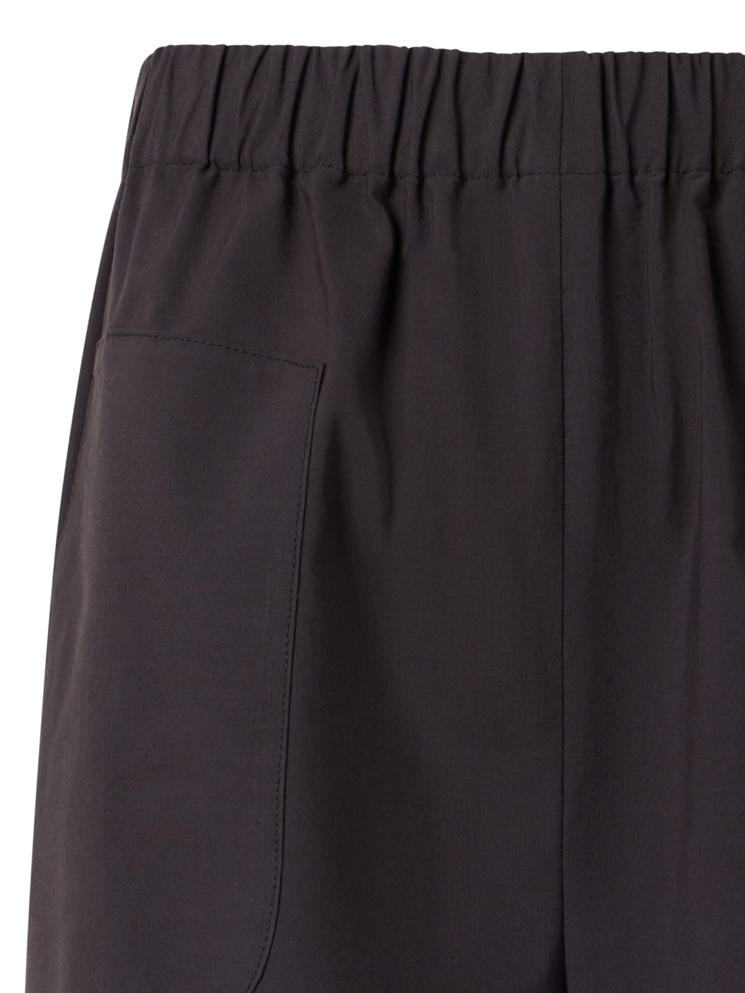 Designer Wide-Leg Pants Frey in Cotton Poplin - black