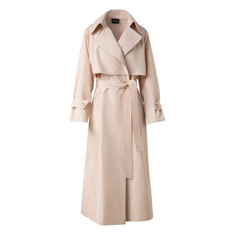 Oversized Trench Coat in Silk Taffeta – Akris Inc. Oversized Trench Coat in Silk Taffeta – Akris Inc.