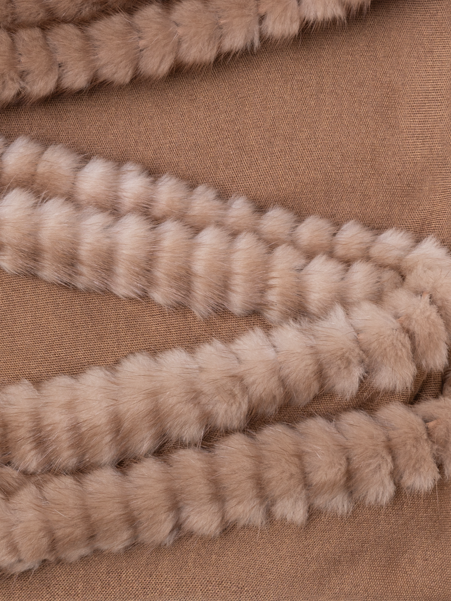 Designer Cashmere-Silk Scarf - brown
