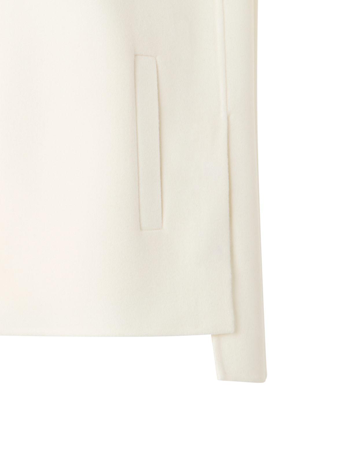 Designer Cashmere Double-Face Shirt Jacket - ecru