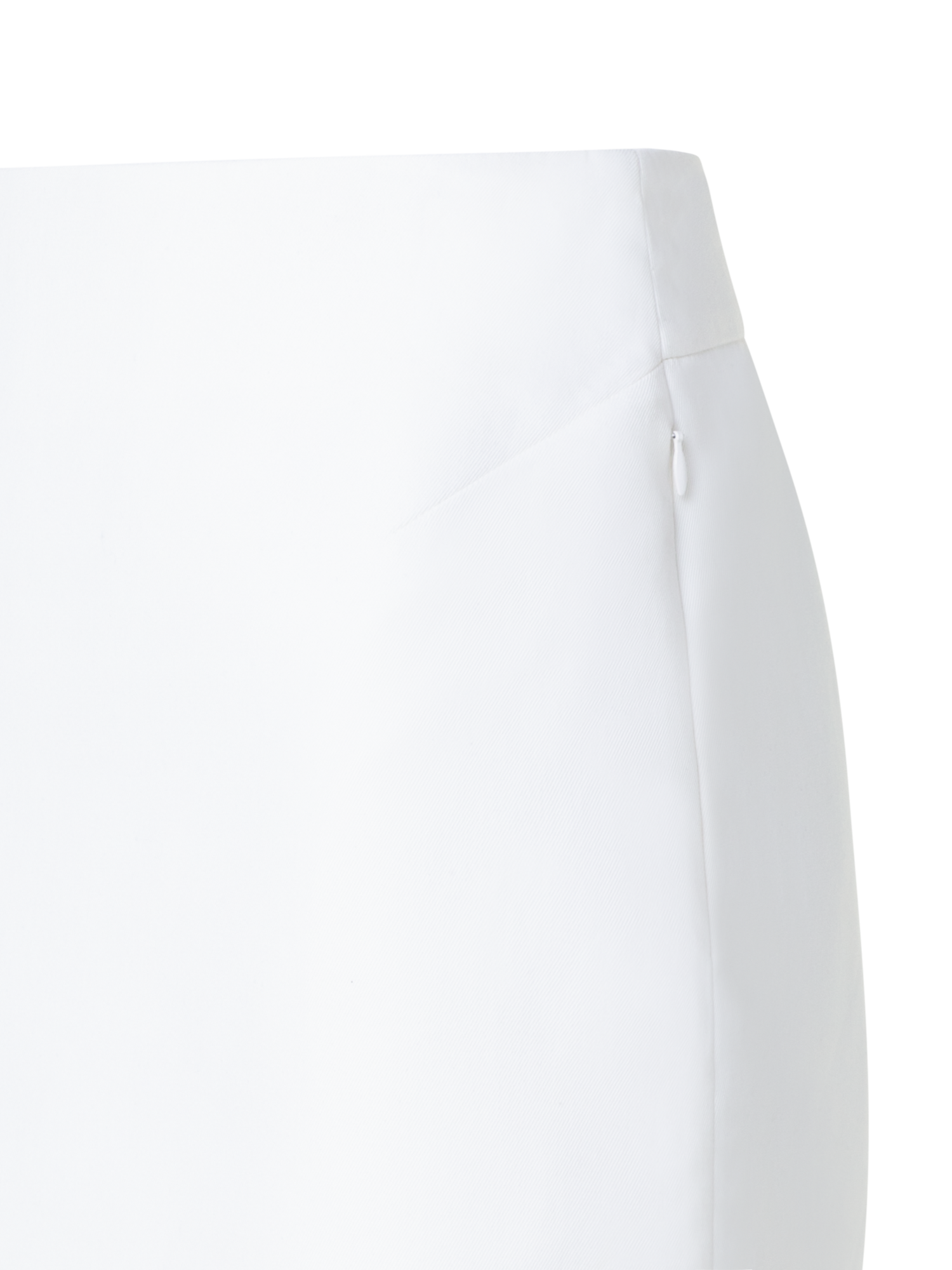 Designer Short Skirt in Cotton Double-Face - ecru - white